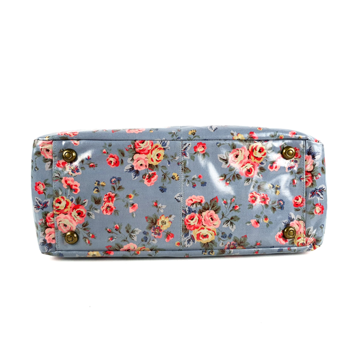 Cath Kidston Open Tote Large Shoulder Bag Weekend Floral Shiny Oilcloth CP92 - Picture 5 of 13