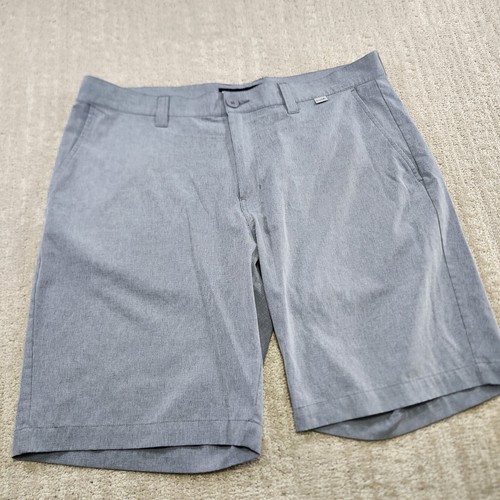 Travis Mathew Beck Shorts Men 36 Golf Performance Chino Wicking Stretch Gray - Picture 6 of 9