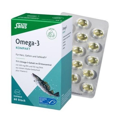 OMEGA-3 KOMPAKT aus reinem Alaska-Seelachsöl Salus 60 ST PZN 16151474
