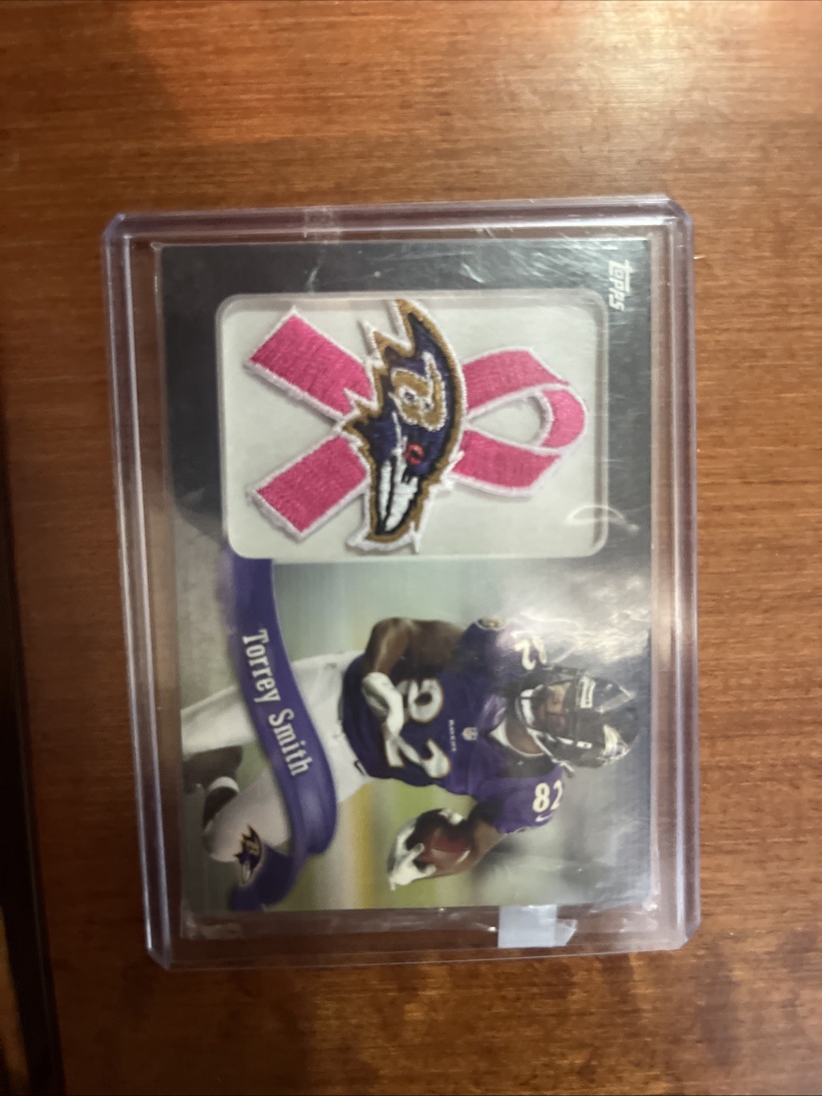 Torrey Smith Breast Cancer Awareness Card Topps 2012