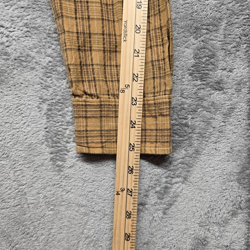 Camisa Woolrich con botones para hombre grande marrón franela a cuadros al aire libre caza nueva con etiquetas - Imagen 16 de 17