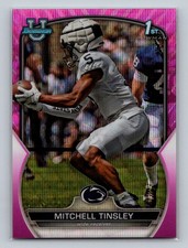 2022 Bowman University Chrome Pink Wave Refractor Mitchell Tinsley 085/125 Penn