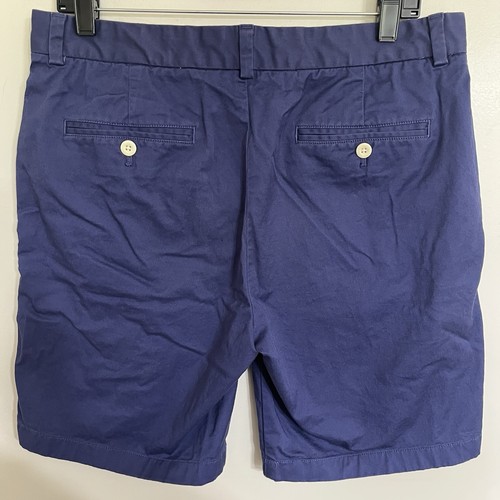 Men’s Vineyard Vines Cotton Chino Shorts Size 32 Navy Blue Preppy Golf - Picture 13 of 13
