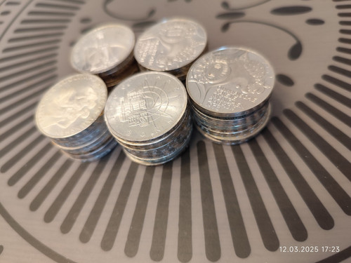 50 x 10 DM 625er Silber BRD 15,5 Gramm pro Münze - Bild 2 von 5