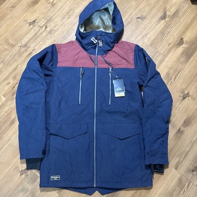 NWT QUIKSILVER Men's FAIRBANKS Snow Jacket - EQYTJ03344 BYJ0 Size Small