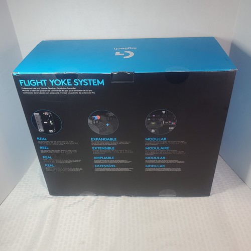 Logitech Flight Yoke Throttle System - Black, Pre-owned.  No Clamps.  - Picture 12 of 13