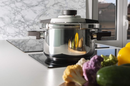 Barazzoni Pentola a Pressione Dual System Facile capacità 4,5lt ø 22cm Acciaio - Foto 7 di 7