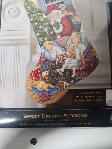Dimensions Gold Sweet Dreams Christmas Stocking Cross Stitch Kit - Picture 3 of 4