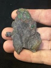 Cuprite Malachite On Native Copper New Cornelia Mine Ajo Arizona 7x5 Cent