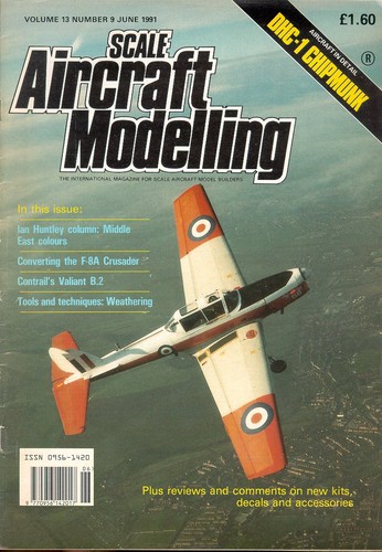 SCALE AIRCRAFT MODELLING JUN 91 de HAVILLAND CANADA DHC-1 CHIPMUNK RAF RCAF FTS - Picture 1 of 3