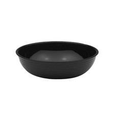 Cambro RSB6CW110 Camwear® 18.8 oz Black Round Ribbed Bowl
