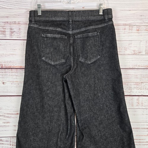 Jeans donna SPANX gamba larga denim taglia L antracite comodi elasticizzati casual chic nuovo con etichette - Foto 5 di 16