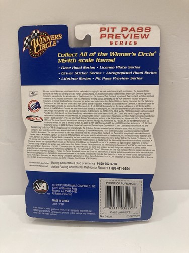 NASCAR Winners Circle 2002 Preview Dale Jarrett UPS #88 Official Fan Card 1:64 - Picture 3 of 3