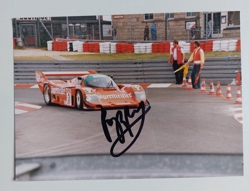Oscar Larrauri - Porsche , Jägermeister , DTM , O-Foto , Autogramm , signiert