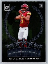 2024 Donruss Optic #7 Jayden Daniels Rookie Recruits RC Washington Commanders