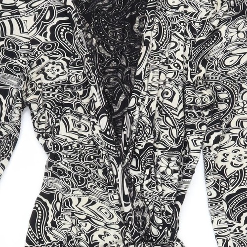 New Look Women's Black Paisley Midi Wrap Dress - Picture 9 of 12