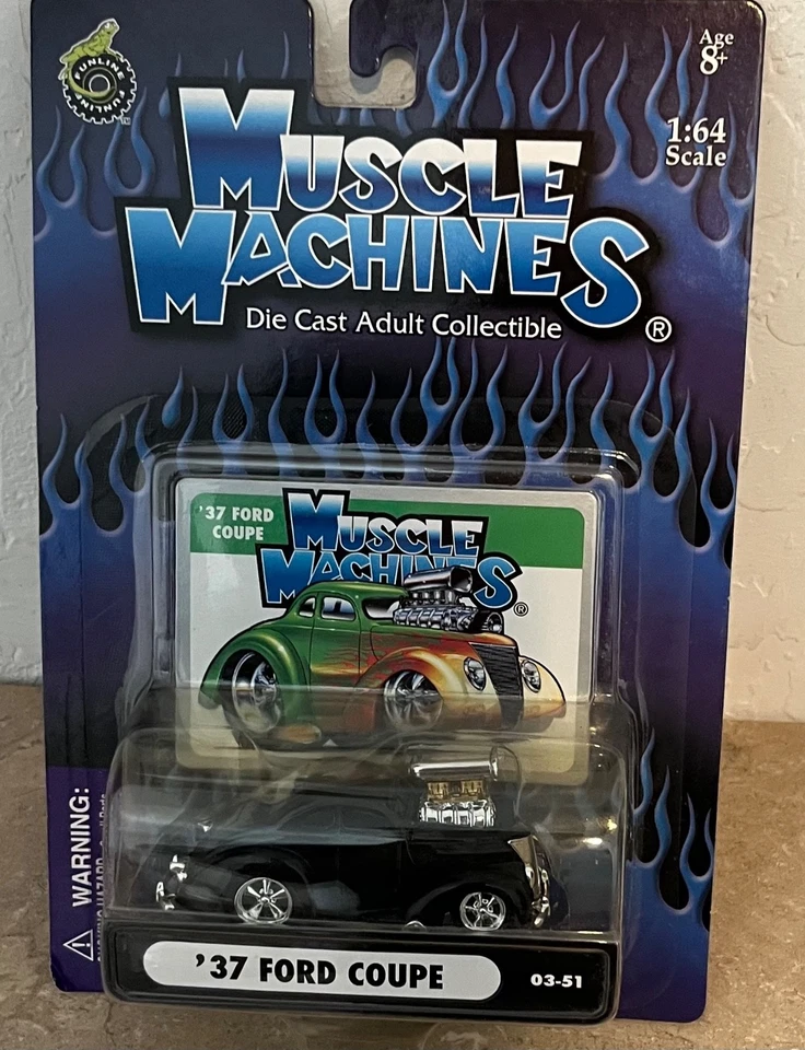 Muscle Machines '37 Ford Coupe  1:64 Die-Cast 03-51 - Image 3 of 4
