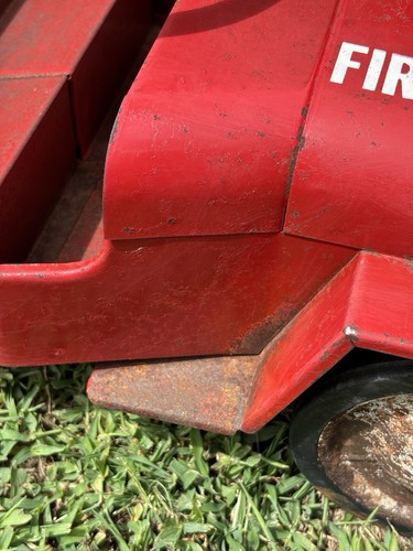 Vintage Structo Fire Dept No. 26 Pumper Ride On Pressed Steel Truck Toy Jeep - Picture 17 of 22