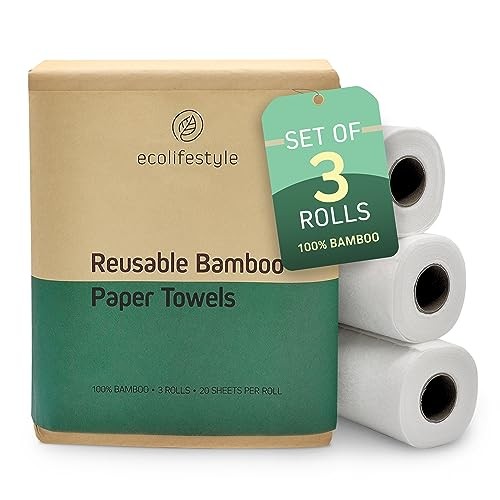 Reusable Paper Towels Washable – 3 Rolls, 20 Sheets (11"x11") | Made of - Bild 2 von 7