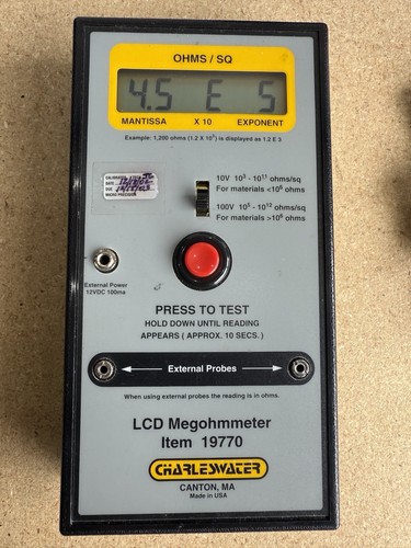 Charles Water 19770 Analog Surface Resistance Meter Kit - Bild 10 von 10