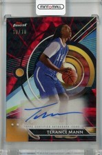 2023-24 Topps Finest Terance Mann Finest Auto Red Black Vapor 10/10
