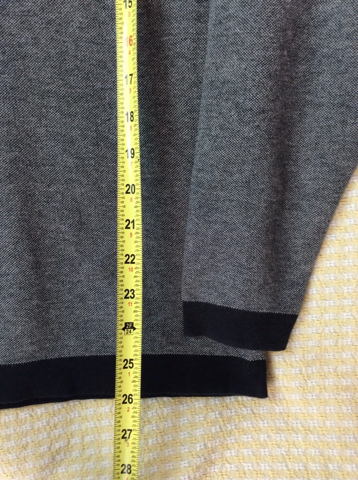 Suéter Peter Millar Augusta Master 1.4 Cremallera Hombre Talla XL Gris/Negro Foto 4 de 4