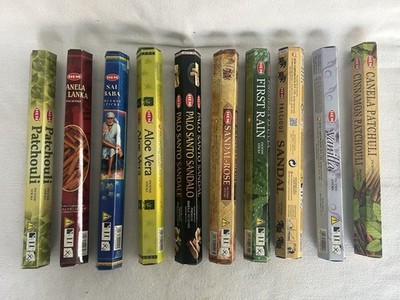 10 Pack HEM Incense Variety Bundle Meditation Yoga Aromatherapy Relax