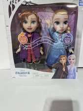 Disney Frozen 2 Elsa Anna Singing Sisters Doll Set  New Damaged Packaging 