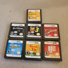 Nintendo DS Disney Game Lot Cartridges Only Bolt Wall-e Toy Story 3 Cars Mater++