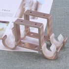 2 STÜCKE Gardinenstange Aluminiumlegierung Dicke Doppelhaken Montagehalterung