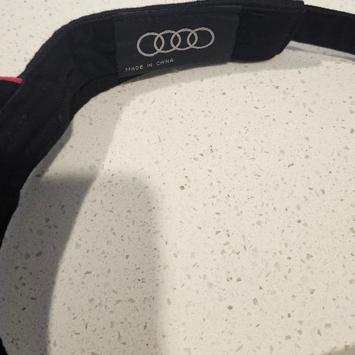 AUDI Unisex Hat/Visor Black/Red Adjustable - Picture 7 of 7