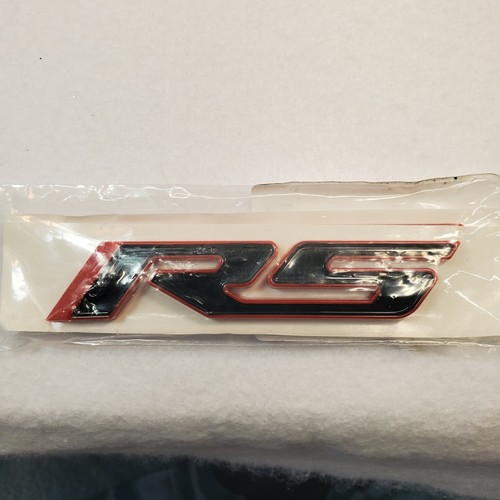 2x Black on Red RS Emblem Badge Stickers 3D fits Camaro series Glossy - Bild 1 von 15