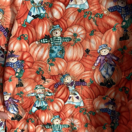 Pumpkins & Halloween & Fall UA Scrubs, Long Sleeve, Size Small, Snap Up Chest - Picture 4 of 7