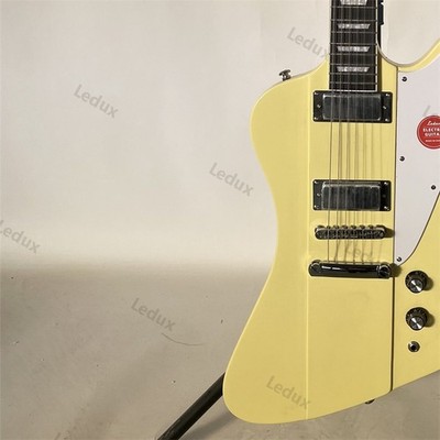 Ledux Solid Electric Guitar Stainless Rounded Fret Edge Cream US Free Shipping