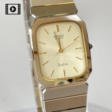 SEIKO Dolce 7731-5200 Tungsten Vintage 1986 [US Stock] Quartz Mens Watch *N.MINT