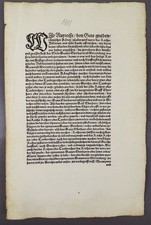 Old print King Sigmund confession Count Eberhard of W&uuml;rttemberg 1415 facsimile