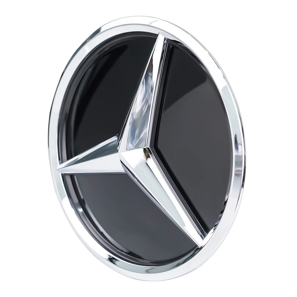 Front Grill Chrome Star Mirror Emblem Logo For 2015-19 Mercedes-Benz GLE GLS GLC Foto 4 de 4