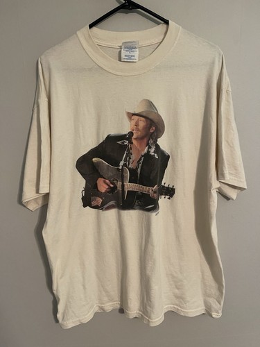 Vintage Y2K Alan Jackson 2002 Tour Faith Hope Love Country T-Shirt - Adult XL