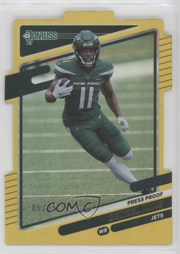 2021 Panini Donruss Press Proof Gold Die-Cut /25 Denzel Mims #39