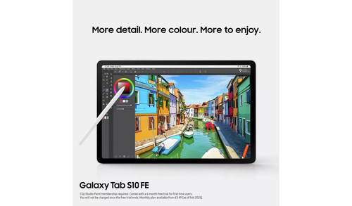 Samsung Galaxy Tab S10 FE Wi-Fi 10.9" Android Tablet with S Pen 128GB Grey - Afbeelding 7 van 8