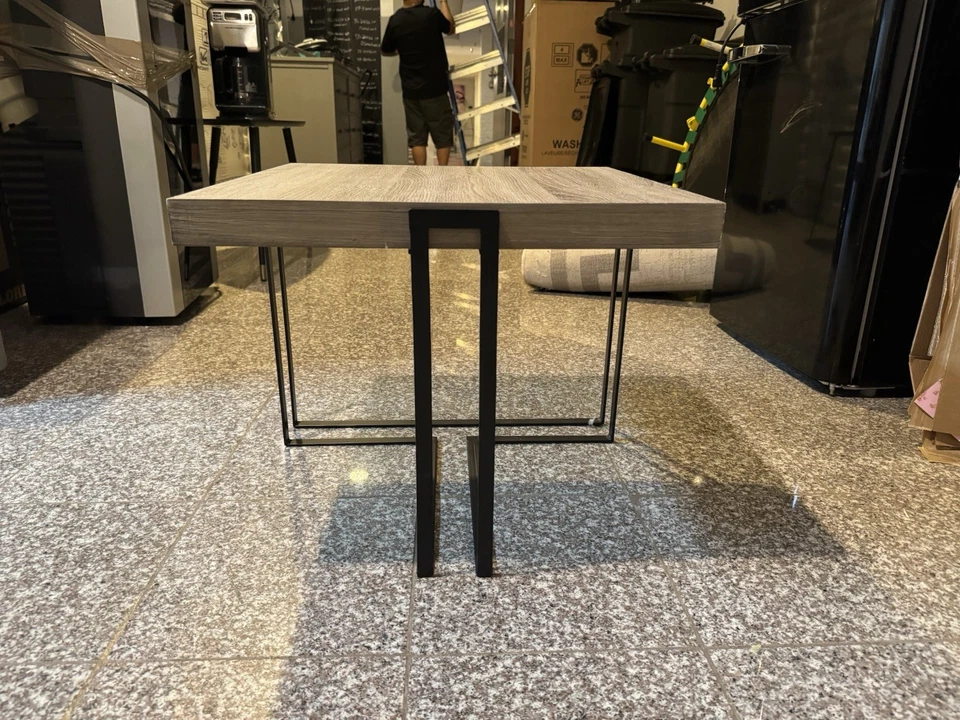 SAFAVIEH Pitt Mid-Century Scandinavian Wood Square End Table | Light Grey | - Image 2 of 4