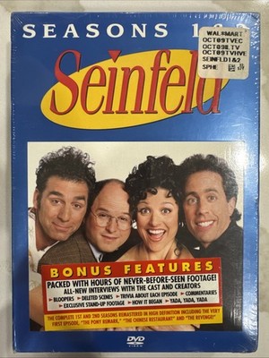 Seinfeld Season 1  and 2 (DVD, 2004, 4 Disc Box Set) TV Series Brand New Sealed