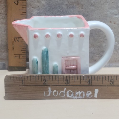 Vintage Otagiri Milchkännchen Topf Figi Grafik Adobe Pueblo Südwesten Vase Übertopf - Bild 9 von 12