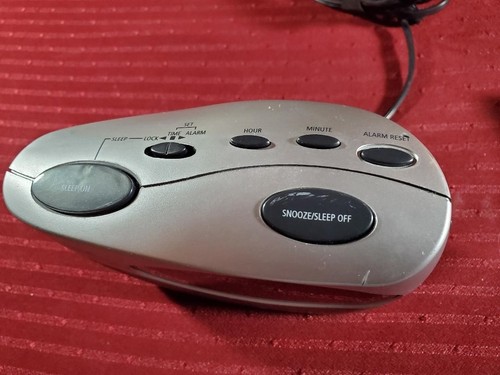 Timex T130S Nature Sounds Alarm Clock Snooze/Sleep Red Display Tested - Picture 2 of 5