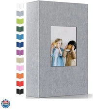 Photo Album 4x6 with 300 Pockets,Slip-in Picture Albums,Linen Cover Memory Bo...