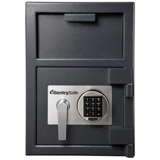 SENTRY SAFE DH-074E Cash Depository Safe,0.94 cu ft,Steel 3EKY9