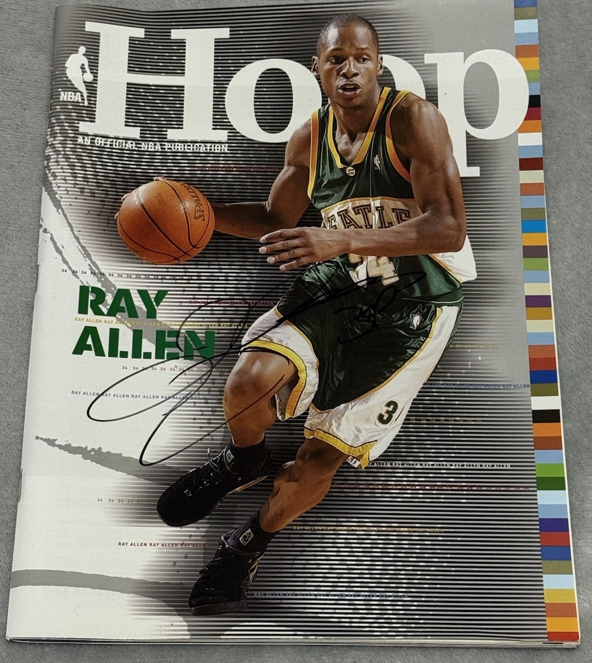 Ray Allen Autographed Signed Seattle Supersonics HOOP MAGAZINE JSA AUTHENTICATED CE50956 