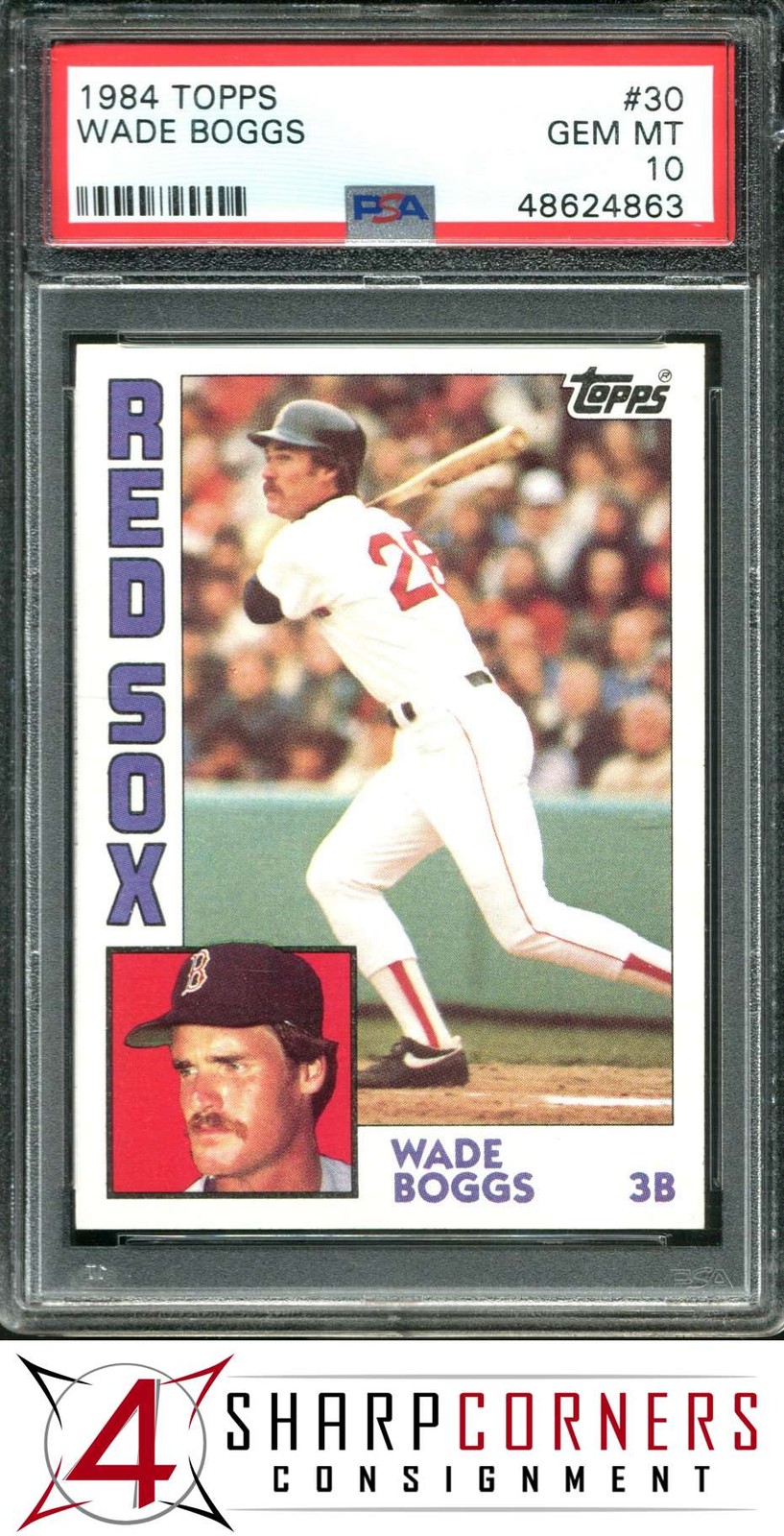 1984 TOPPS #30 WADE BOGGS RED SOX HOF PSA 10