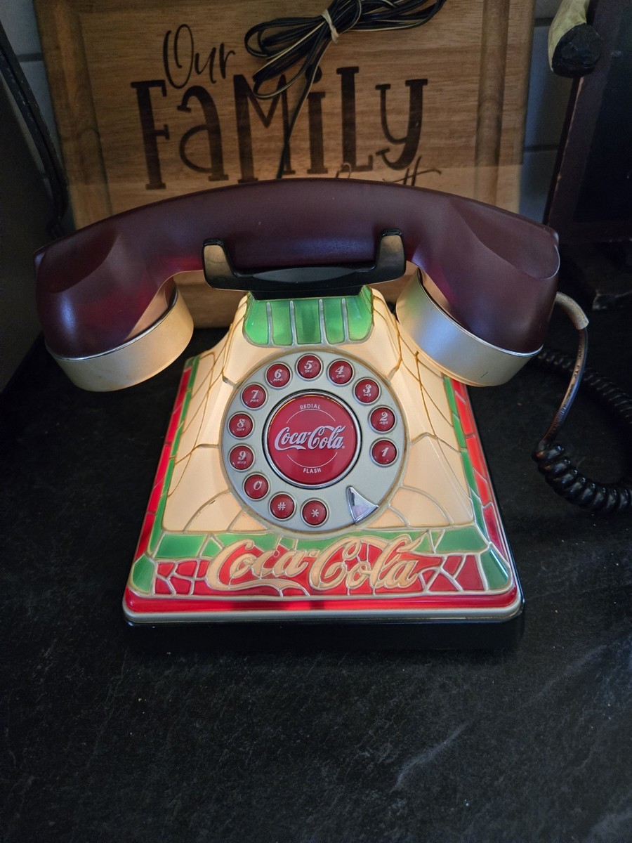 vintage Coca-Cola landline telephone w/a 