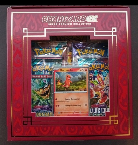 Pokémon Charizard EX Super Premium Collection 10 Packs + Statue + 3 Promo Card - Bild 5 von 8